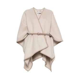 Max Mara Dames, Jassen, Beige, Maat: ONE Size Zijde