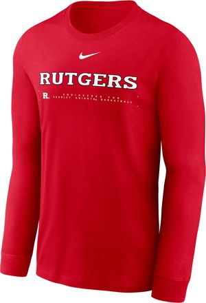Nike Mens Legend Basketball Dri-FIT Long-Sleeve T-Shirt in Red | M22284P1146-RED