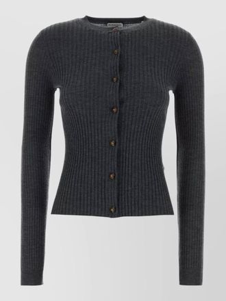 Burberry cashmere cardigan long sleeves crew neck
