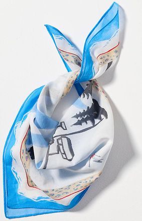 Maeve Holiday Printed Bandana Scarf