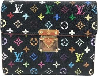 Louis Vuitton Pre-owned Wallets, female, Multicolor, Size: ONE SIZE Pre-owned Canvas Wallet