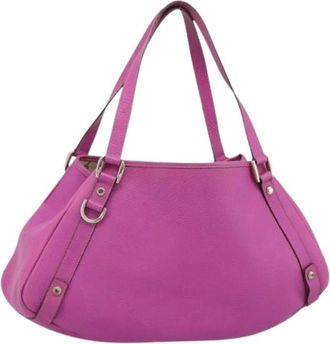 Gucci Pre-owned Vintage Tote Bag - Dames - Vintage Schoudertas - Roze - ONE Size - Leer - Vintage