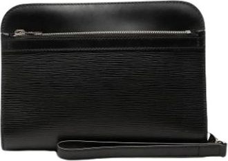 Louis Vuitton Pre-owned Pochette Hoche - Dames - Vintage Clutch - Zwart - ONE Size - Leer - Vintage