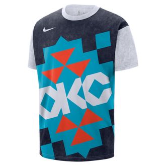 Nike Oklahoma City Thunder Essential City Edition Nike Mens NBA Max90 T-Shirt in Blue | IB7738-419