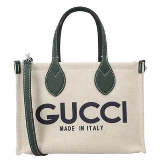 Gucci Tassen, Dames, Beige, ONE Size, Katoen, Cotton gucci-bags