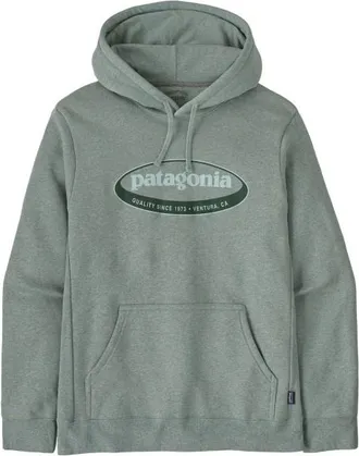 Patagonia 95 Oval Logo Uprisal Hoody Hoodie f&uuml;r Herren | grau