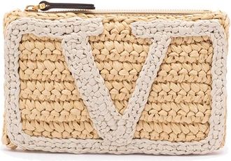 Valentino Garavani Viva Superstar Crochet Small Flat Pouch