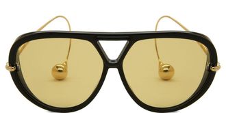 Bottega Veneta BV1273S 003 Womens Sunglasses Black Size 63