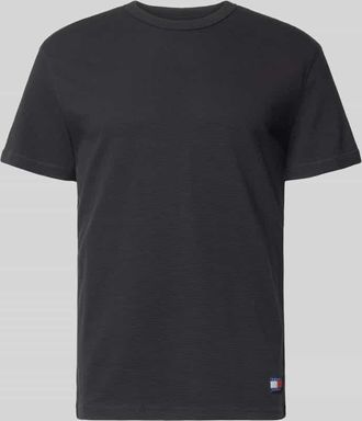 Tommy Jeans Regular Fit T-Shirt aus Baumwoll-Mix in Black, Gr&ouml;&szlig;e XXL