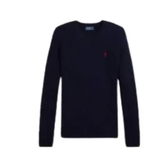 Polo Ralph Lauren Cotton Polo Jumper - female - Polo Ralph Lauren - Round-neck Knitwear - Blue - XS - Knitwear
