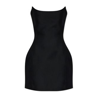 Balenciaga Jurk met blote schouders - Dames - Jurken - Zwart - Maat: S Zijde