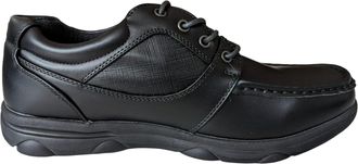 US Brass Black Mens Lace Up Shoe, UK Adult Size, Medium Width, 9