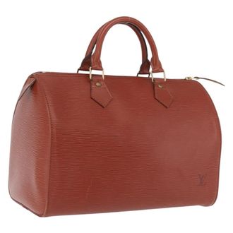 Louis Vuitton Speedy Epi Leather Brown Leather Handbag (Pre-Owned)