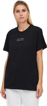 Erika Cavallini Semi Couture T-shirts - Dames - T-shirts - Zwart - L - Katoen - Tops
