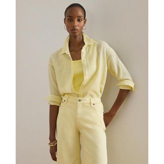 Ralph Lauren Gestreept hemd met lange mouwen in linnen
