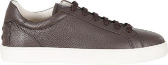 Tod's Allacciata Cassetta 04L - Heren - Sneakers - Bruin - 41 EU - Leer - Schoenen