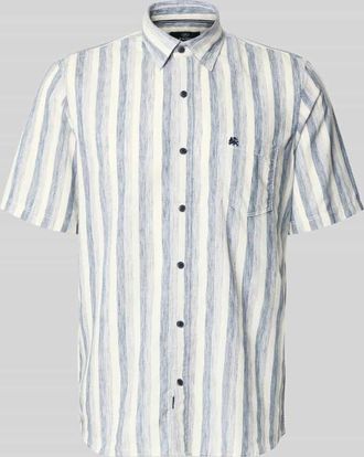 Lerros Regular Fit Freizeithemd mit Kentkragen und Brusttasche in Marine, Gr&ouml;&szlig;e XXXL