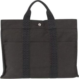 Herm&egrave;s Pre-owned Tote Bags, female, Gray, Size: ONE SIZE Pre-owned Fourre-tout Herline