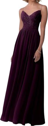 Adrianna Papell Sweetheart Neck Wedding Dress In Merlot