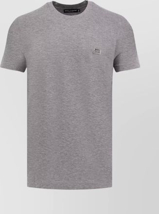 Dolce & Gabbana cotton ribbed crew neck short sleeve t-shirt