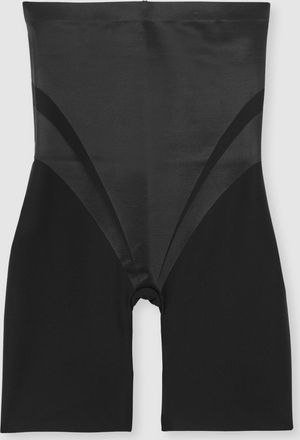 Spanx High-waisted Mid-thigh Shorts, Black, XS