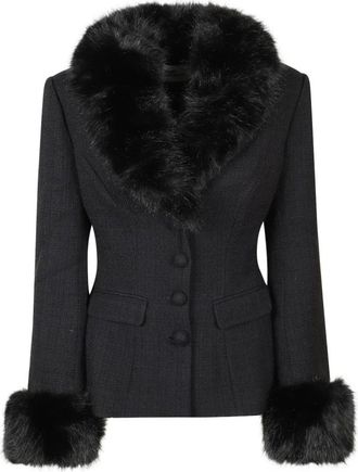 Self Portrait Mujer, Chaquetas, Negro, Talla: S