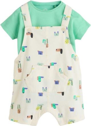 Next Character All Over Print Romper & Bodysuit in Green at Nordstrom, Size 9-12M