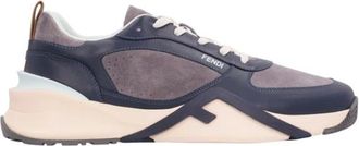 Fendi Flow Sneakers - Heren - Schoenen - Blauw - Maat: 45 EU Polyamide