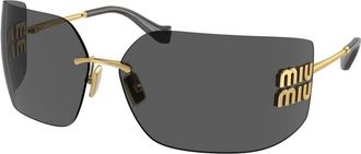 Miu Miu Sunglasses, female, Yellow, Size: ONE SIZE Irregular Sunglasses