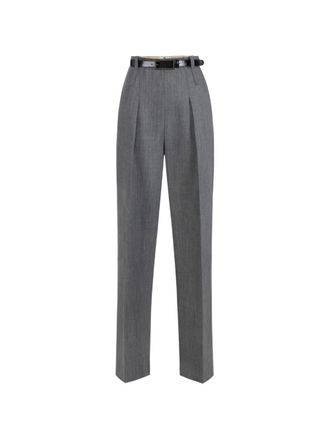 Elisabetta Franchi Wool High-Waist Trousers