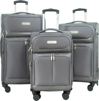 Izod Ocean 3-Piece Lightweight Expandable Softside Luggage Set