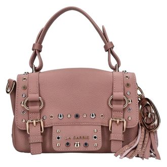 La Carrie Bolso de Piel Grabada - Bags - Mujer - Rosa - ONE SIZE