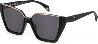 Police Underground Stijl Zonnebril - Dames - Zonnebrillen - Zwart - 57 MM - Accessoires