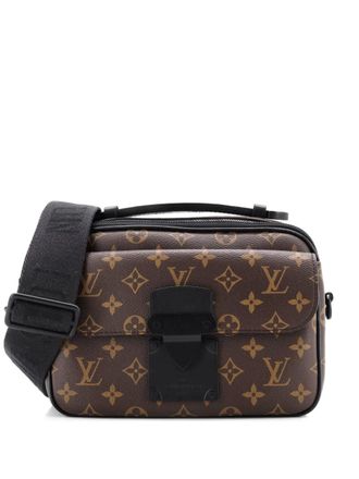 Louis Vuitton S Lock Messenger Bag Macassar Monogram Canvas crossbody bag - Nero