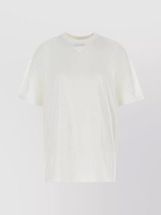 Tシャツ・カットソー PRADA White Cotton Oversize T-Shirt Prada Oversized Cotton T-shirt In White | ModeSens