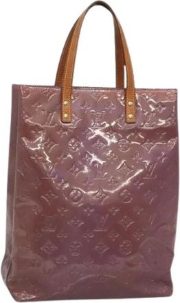 Louis Vuitton Pre-owned Tote Bags, female, Purple, Size: ONE SIZE Pre-owned Vintage Viole Patent Leather Tote Bag