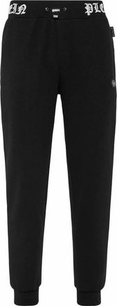 Philipp Plein Skull & Bones Trainingsbroeken - Heren - Sweatpants - Zwart - 5XL - Katoen - Broeken