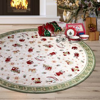 Villeroy & Boch Teppich »Nostalgic Shine Toys Delight, eckig, rund und Läufer« rechteckig 6 mm Höhe Weihnachten, Wohnzimmer, Flur, Geschenk, Toys Delight, Dekoration