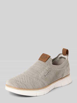 Bugatti Sneaker mit Logo-Detail Modell Pasadena in Beige, Gr&ouml;&szlig;e 40