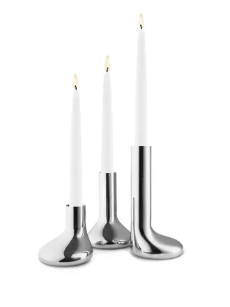 Eva Solo Set candelabri Mellow in acciaio inossidabile - Argento