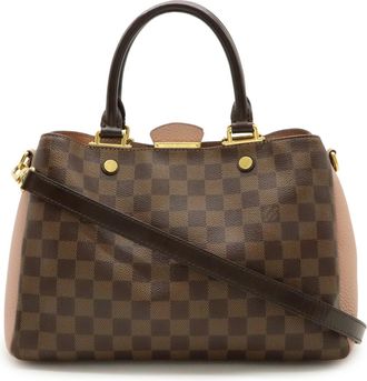 Louis Vuitton Black Magnolia Pvc Leather Handbag Shoulder Bag Tote Bag (Pre-Owned)