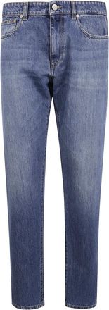 Incotex Regular Lange Pijp 19cm Onderkant Jeans - Heren - Slim Fit Jeans - Blauw - W30 - Leer - Jeans