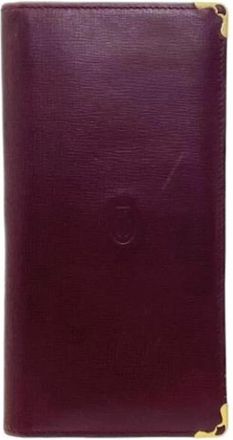 Cartier Pre-owned Wallets, female, Red, Size: ONE SIZE Pre-owned Vintage Must Long bill wallet (bi-fold)