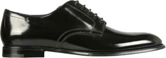 Dolce & Gabbana Stijlvolle Derby-schoenen voor zakelijke kleding - Heren - Schoenen - Zwart - Maat: 44 EU Leer