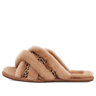 UGG (WMNS) UGG Cross Slides Chestnut 1151832-CHE
