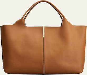 Tod's Medium Leather Tote Shopping Bag