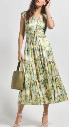 Derek Lam Fatima Midi Dress In Euphorbia