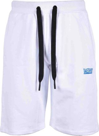 Takeshy Kurosawa White Cargo Shorts With Minimalist Design And Functional Pockets