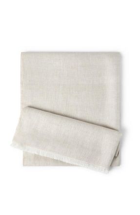 Brunello Cucinelli Sparkling linen scarf in Beige at Nordstrom