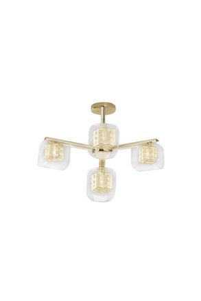Netlighting Avignon 4 Light Ceiling Light Gold Crystal